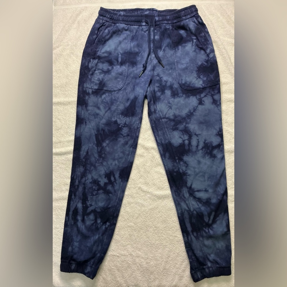 Athleta Farallon Jogger Crystal Dye Blue Women's Small Tie dye Pant - Picture 10 of 12